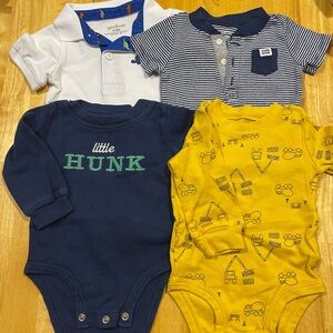 6 month baby boy onesie set